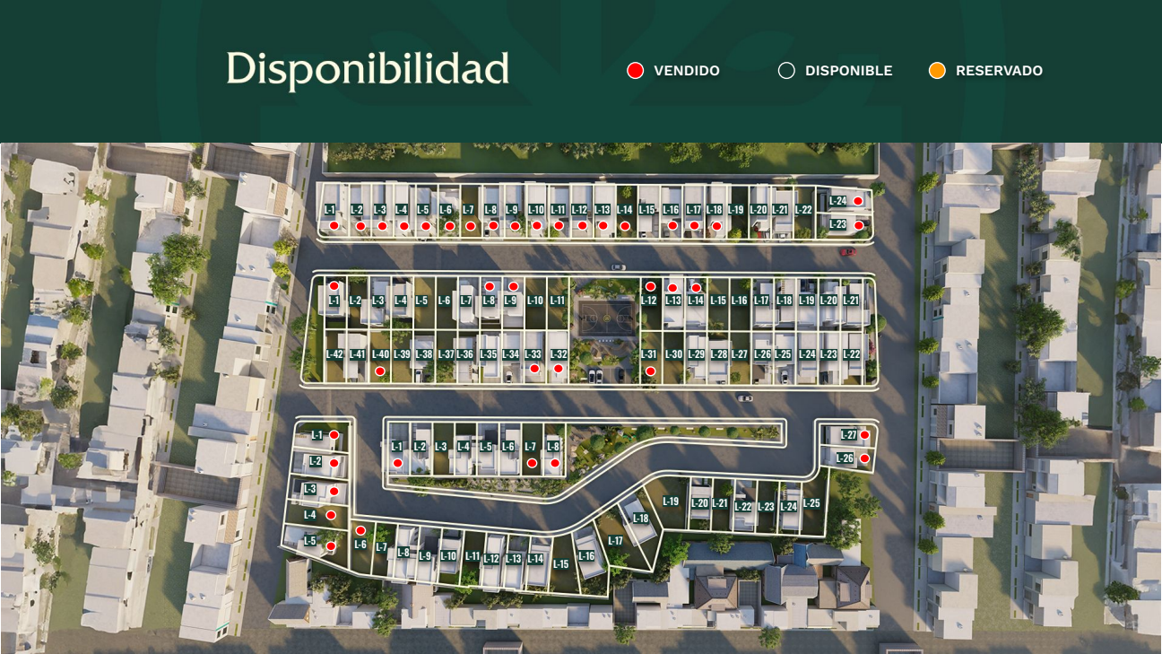 Plano general de Encinos Residencial